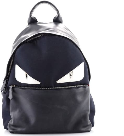 fendi nylon and leather backpack|Fendi backpack for women.